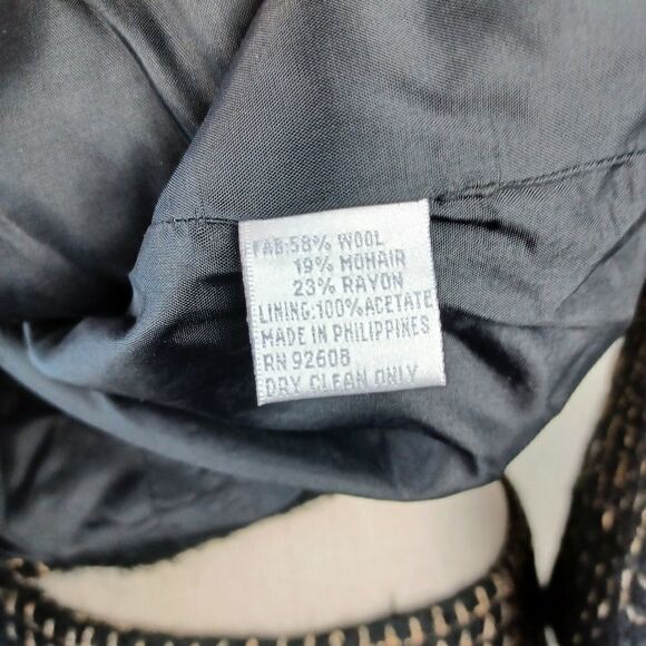 EUC Laura Leigh Ltd Women's Wool Blazer and Skirt Set Size 10 - Picture 11 of 11